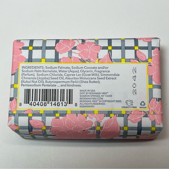 Beekman 1802 New Sealed Two Cherry Blossom Goat Milk Palm-Sized Bar Soap 3.5 oz - Picture 4 of 6